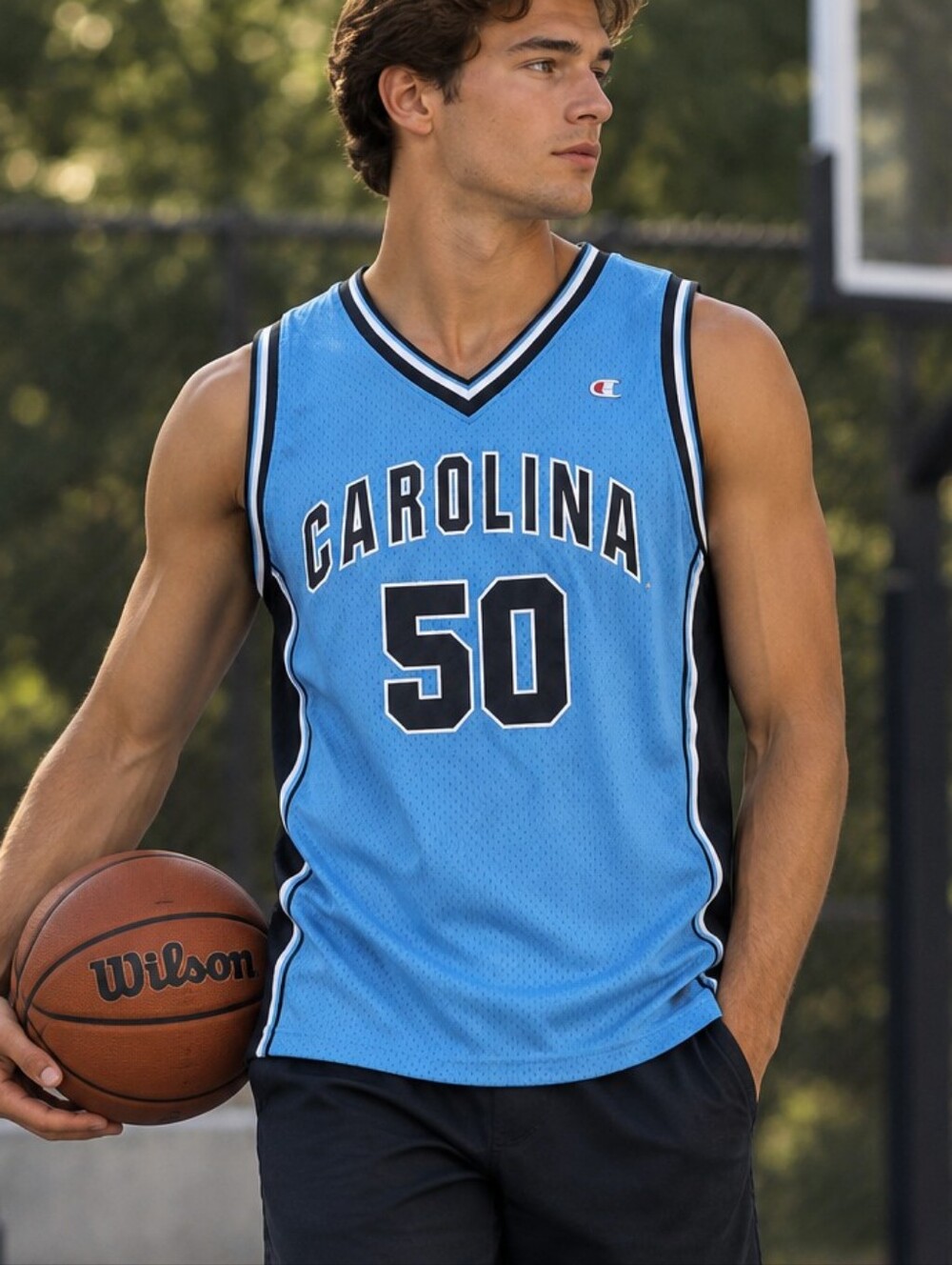 UNC Carolina Tar Heels‎ #50 Basketball Jersey XXL 2xl Rams